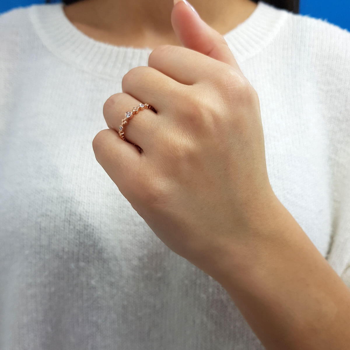 0.12 Carat Diamond Tria Ring