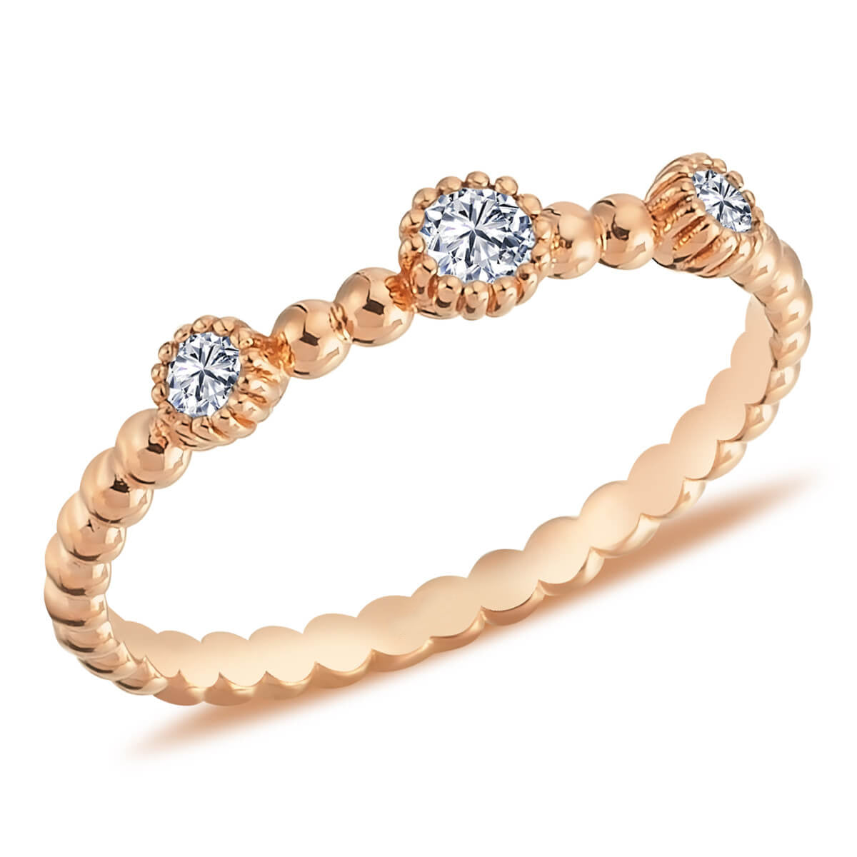 0.17 Carat Diamond Tria Ring