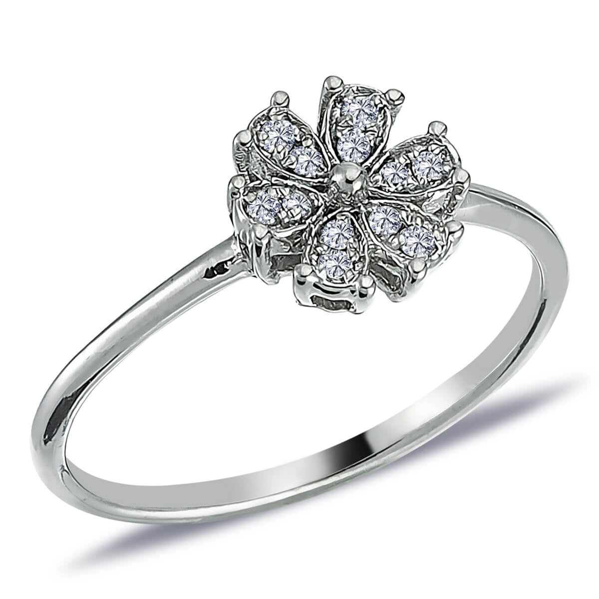 Diamond Magnolia Ring