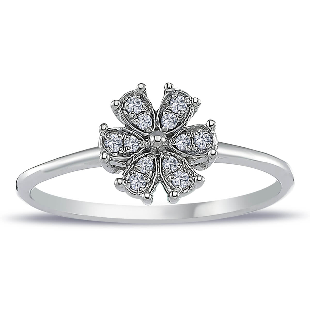 Diamond Magnolia Ring