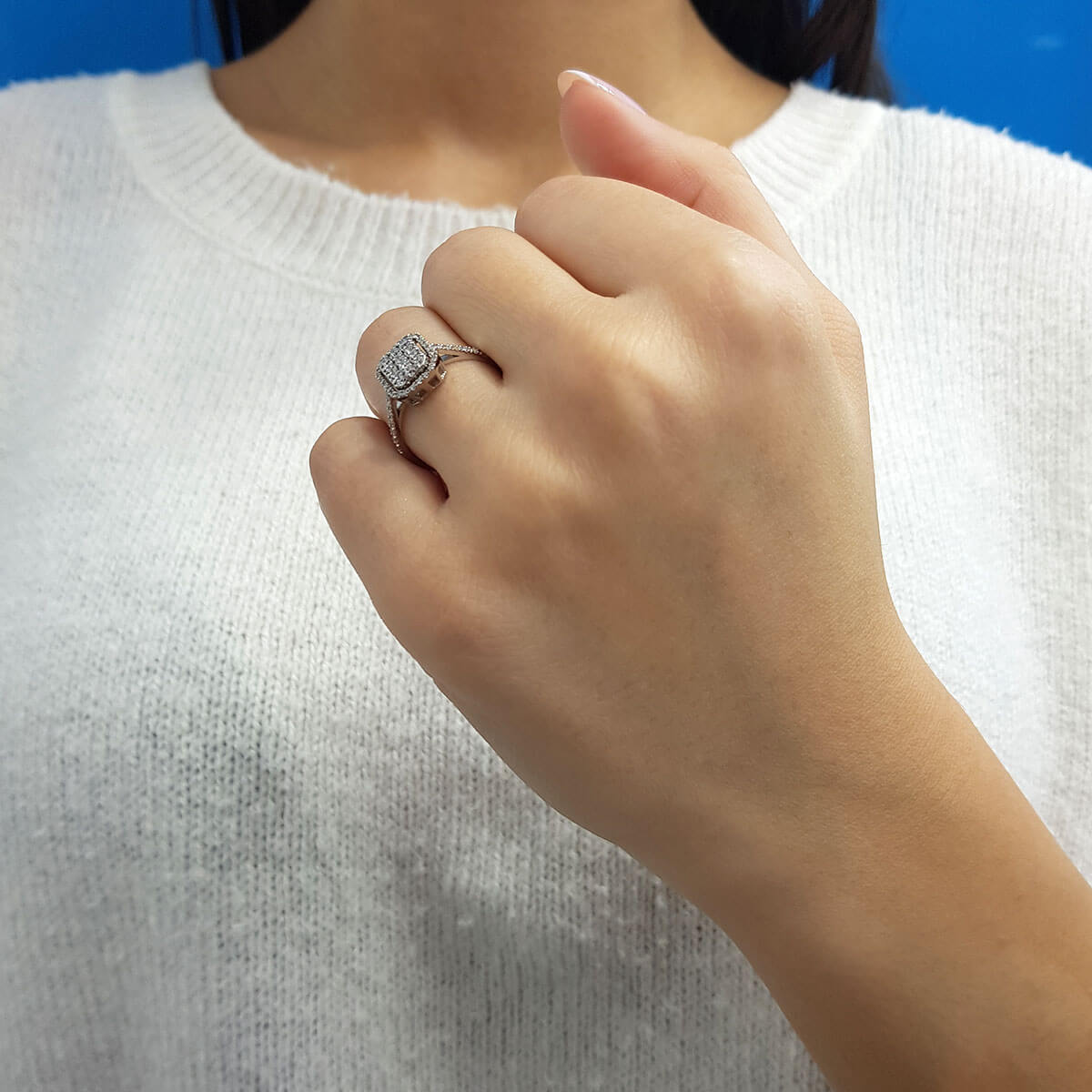 Diamond Large Ningal Ring