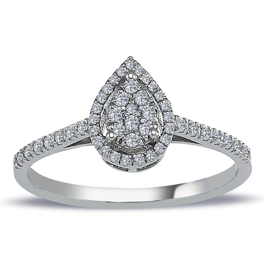 Diamond Teardrop Ring
