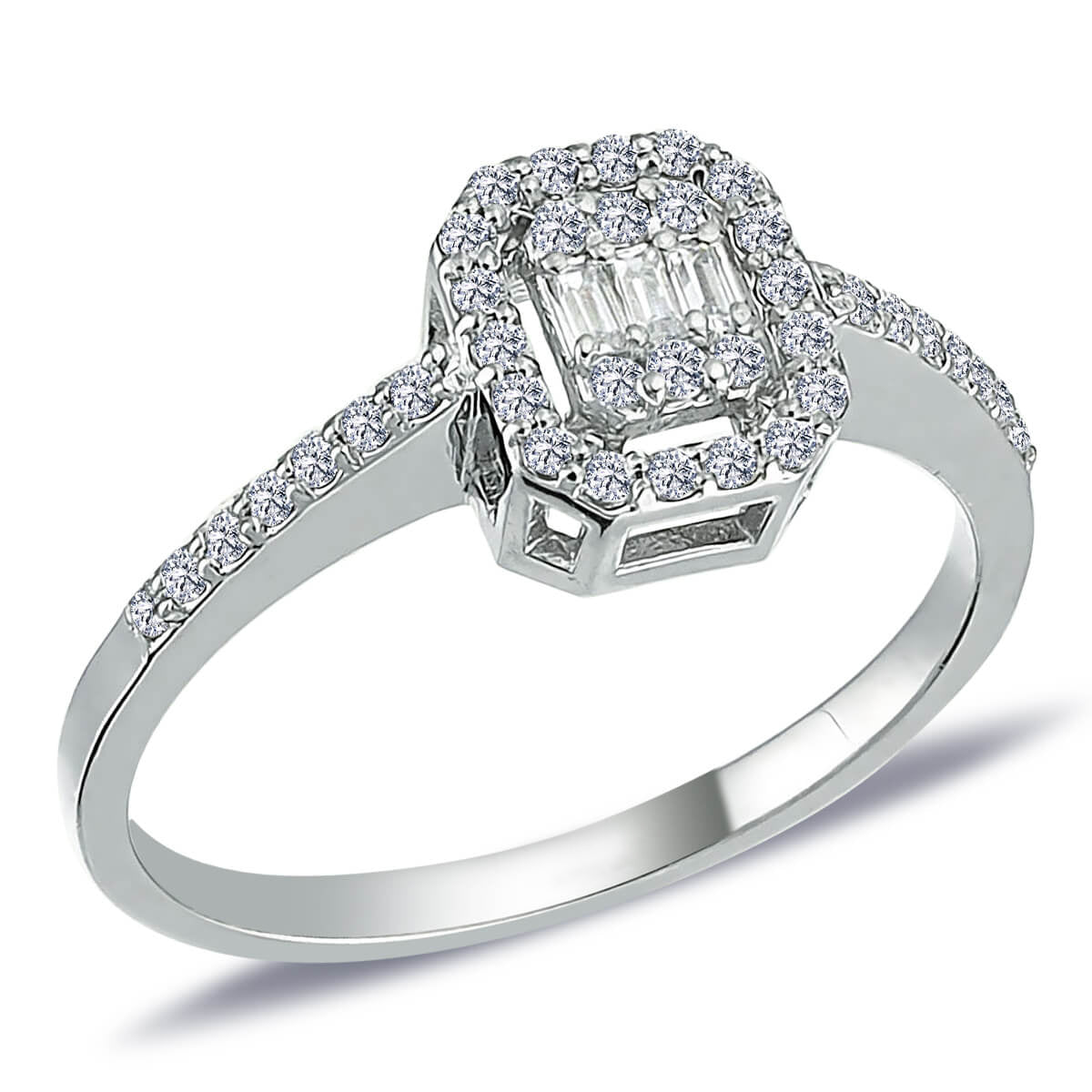 0.31 Carat Baguette Diamond Ring