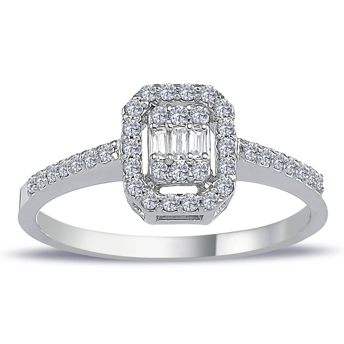 0.31 Carat Baguette Diamond Ring
