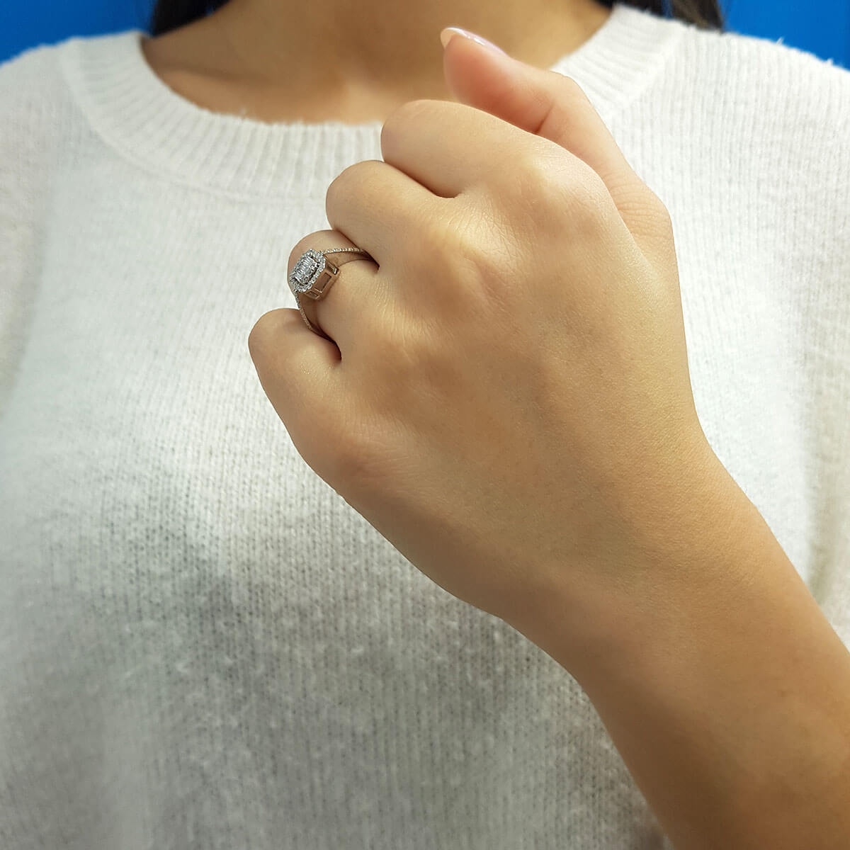 0.44 Carat Baguette Diamond Ring