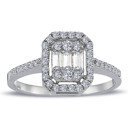 0.47 Carat Baguette Diamond Ring
