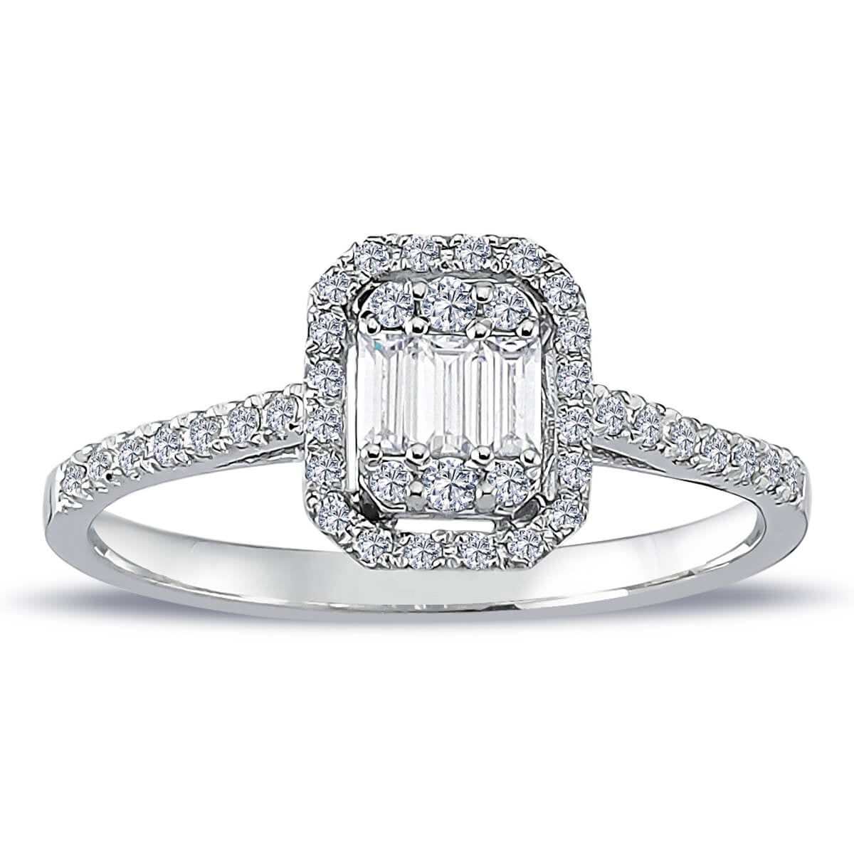 0.37 Carat Baguette Diamond Ring