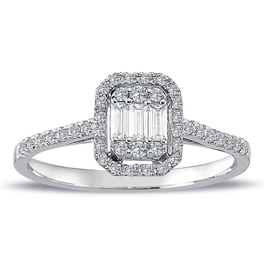 0.37 Carat Baguette Diamond Ring