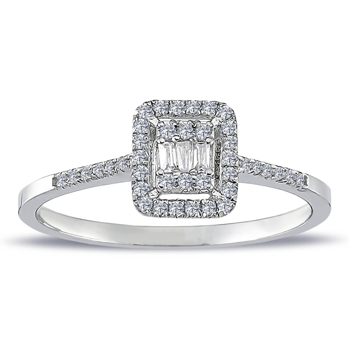 0.21 Carat Baguette Diamond Ring
