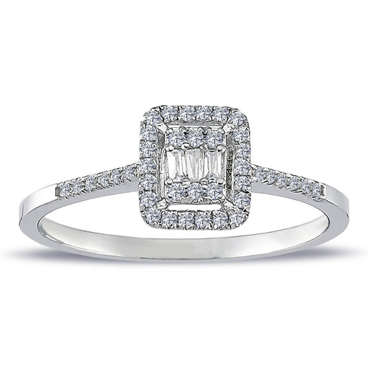 0.21 Carat Baguette Diamond Ring