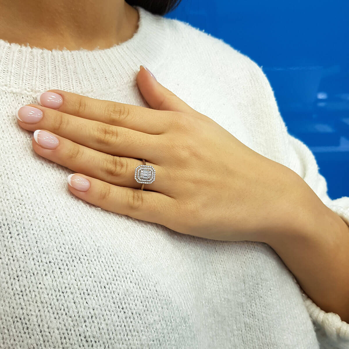 0.51 Carat Baguette Diamond Ring