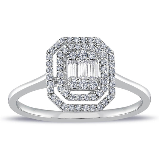 0.51 Carat Baguette Diamond Ring