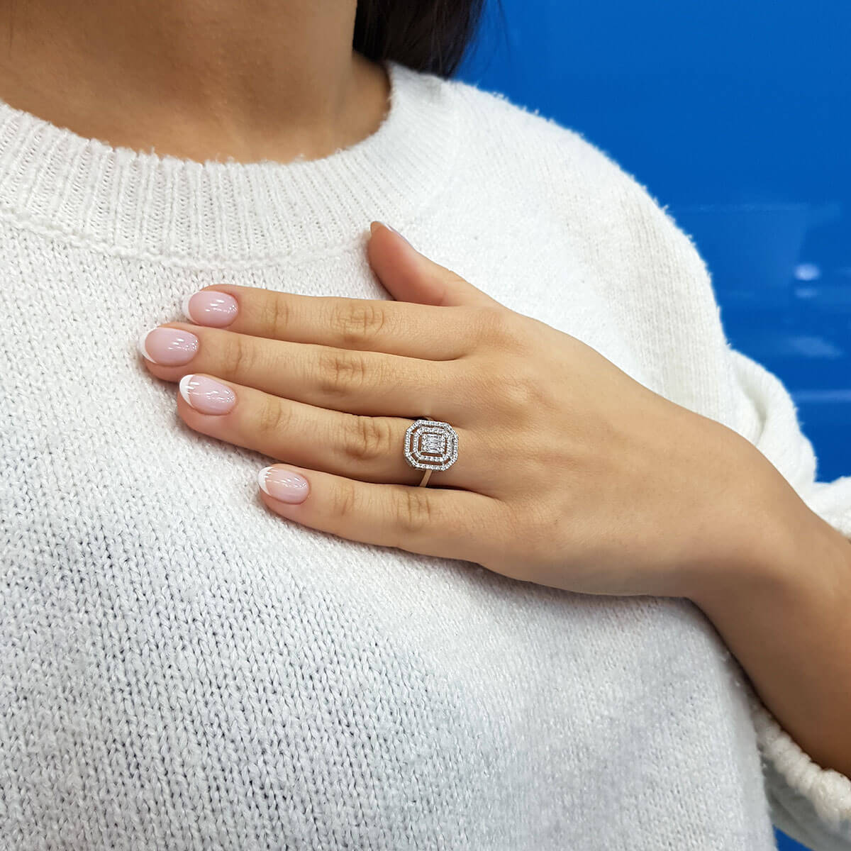 0.54 Carat Baguette Diamond Ring