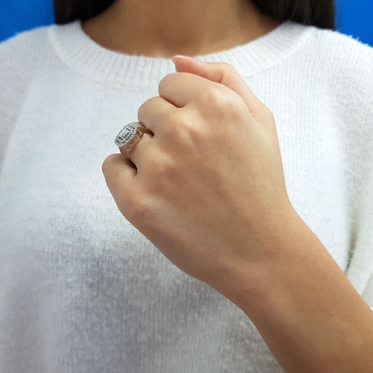 0.54 Carat Baguette Diamond Ring