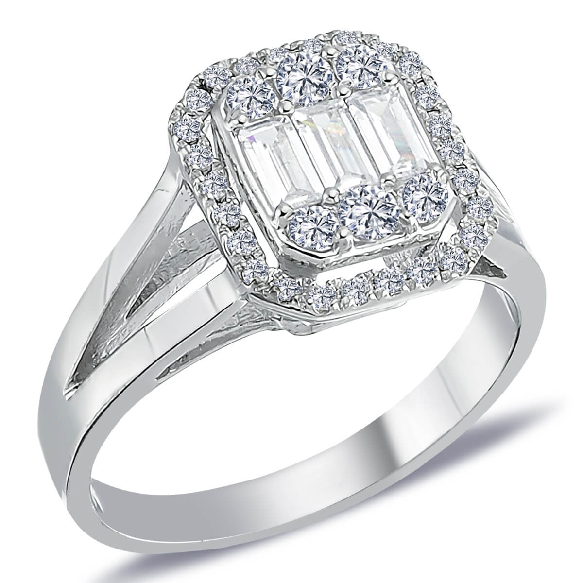 0.70 Carat Baguette Diamond Ring