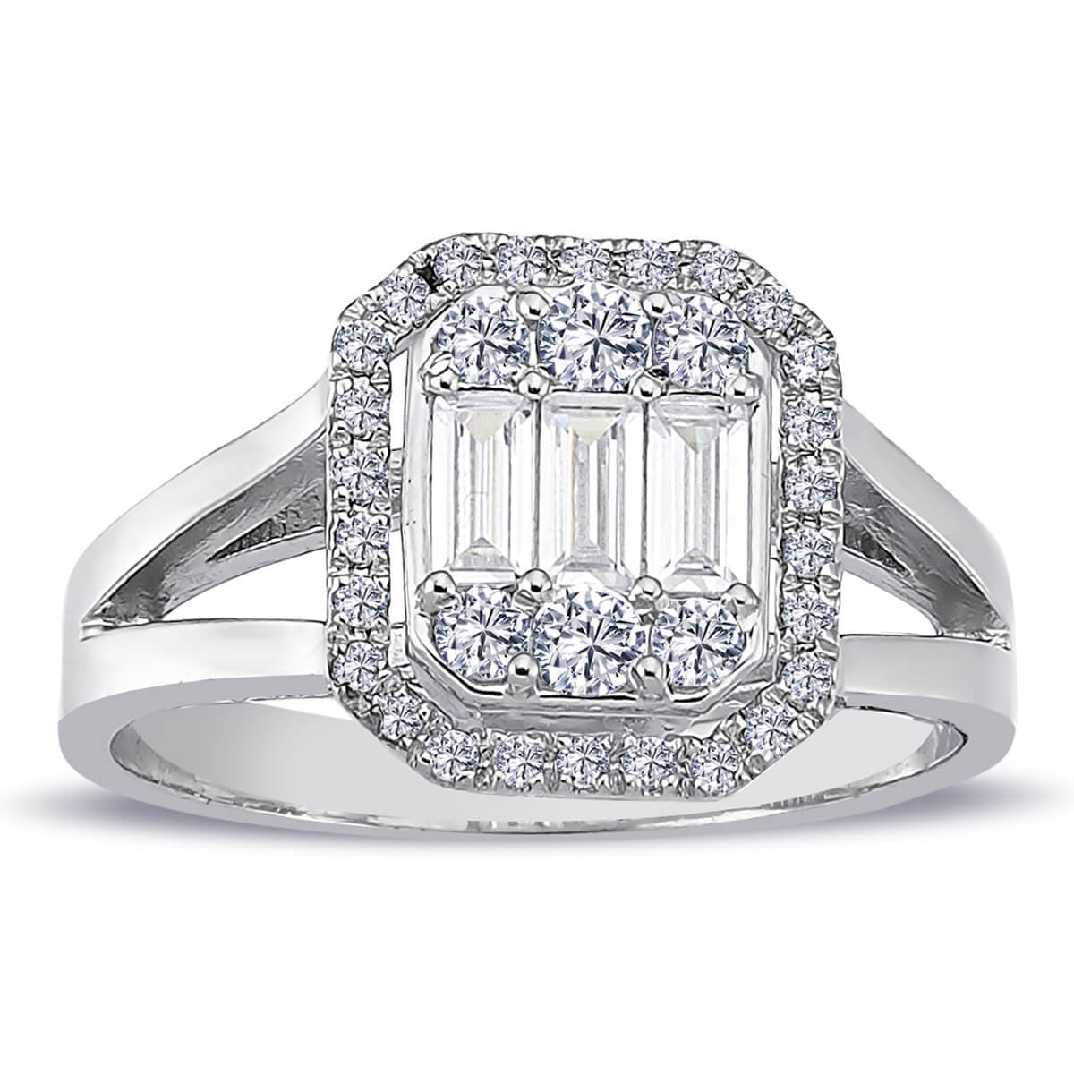 0.70 Carat Baguette Diamond Ring