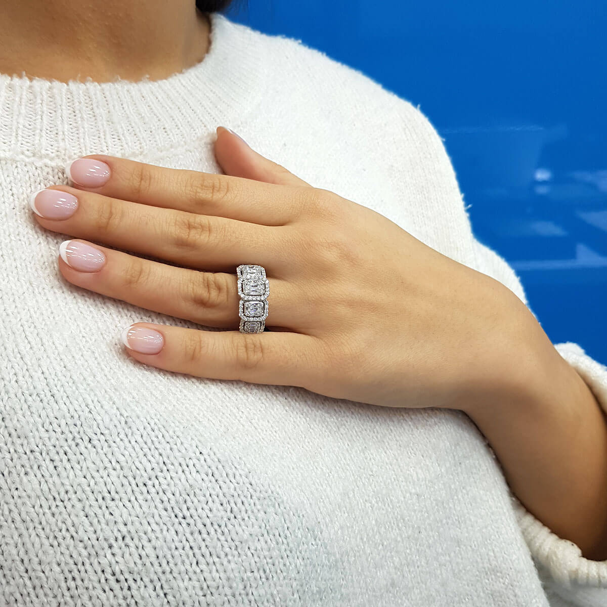 1.35 Carat Baguette Diamond Five-Stone Ring