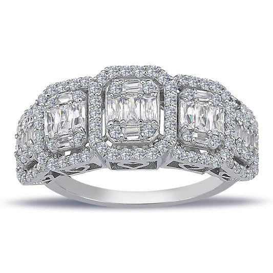 1.35 Carat Baguette Diamond Five-Stone Ring