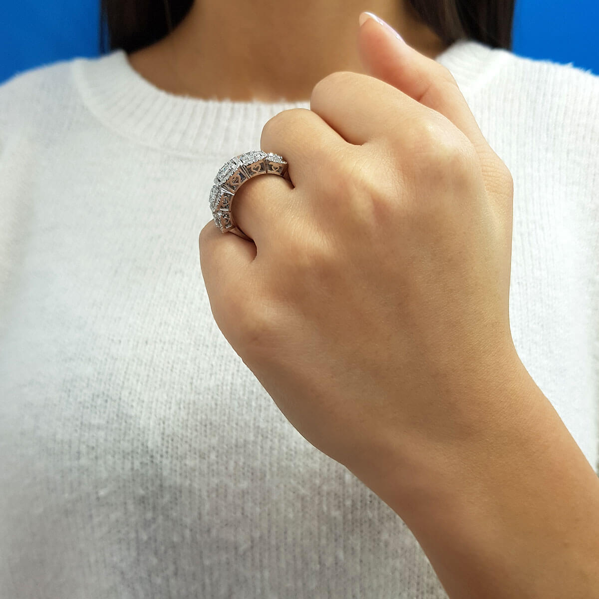 1.35 Carat Baguette Diamond Five-Stone Ring