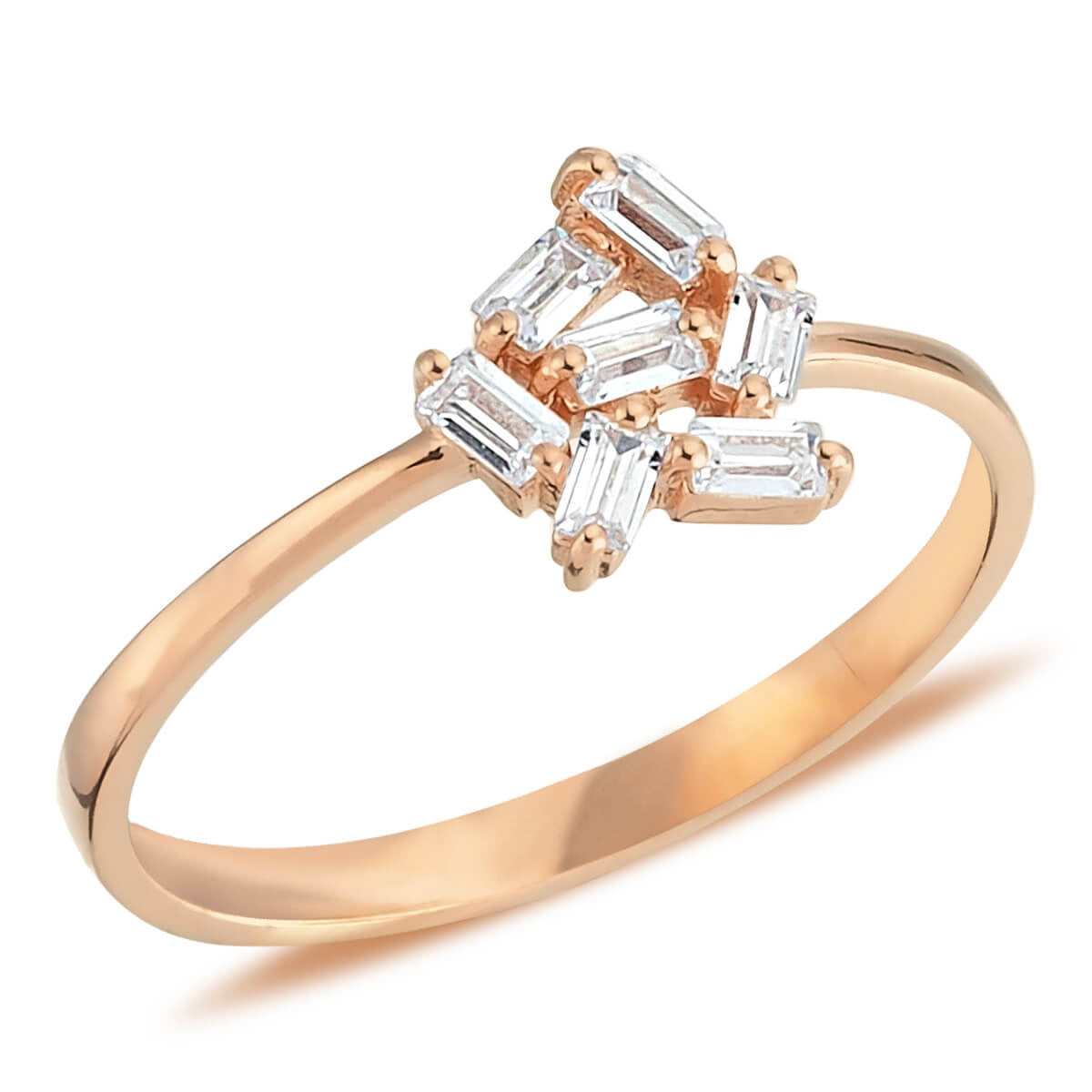 Baguette Diamond Çavi Ring