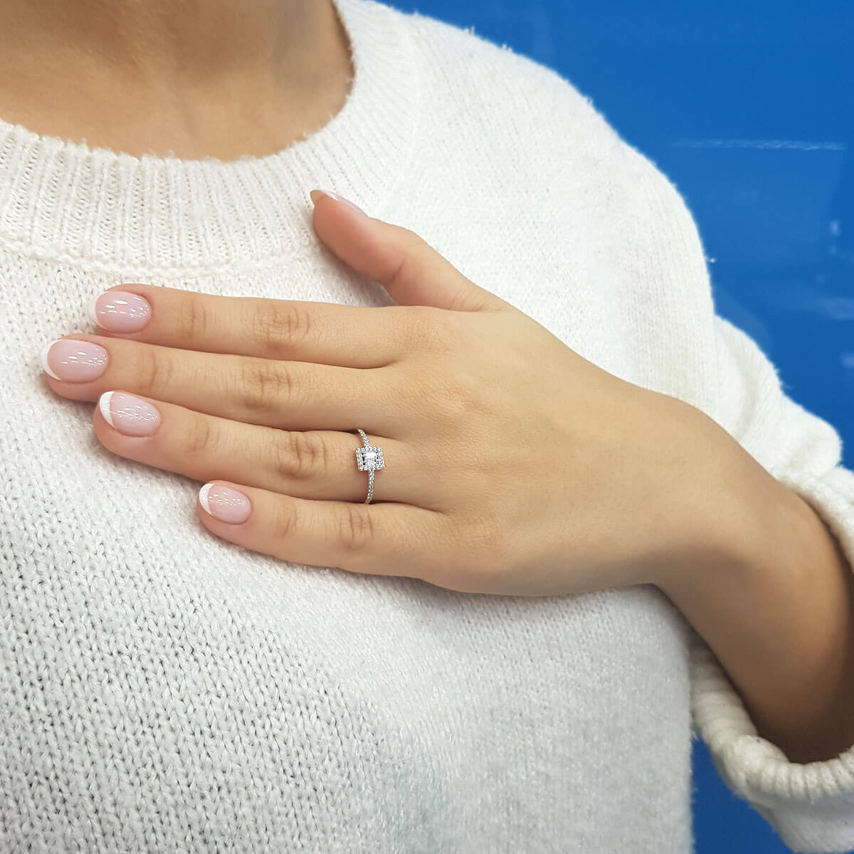 Baguette Diamond Large Nisane Ring