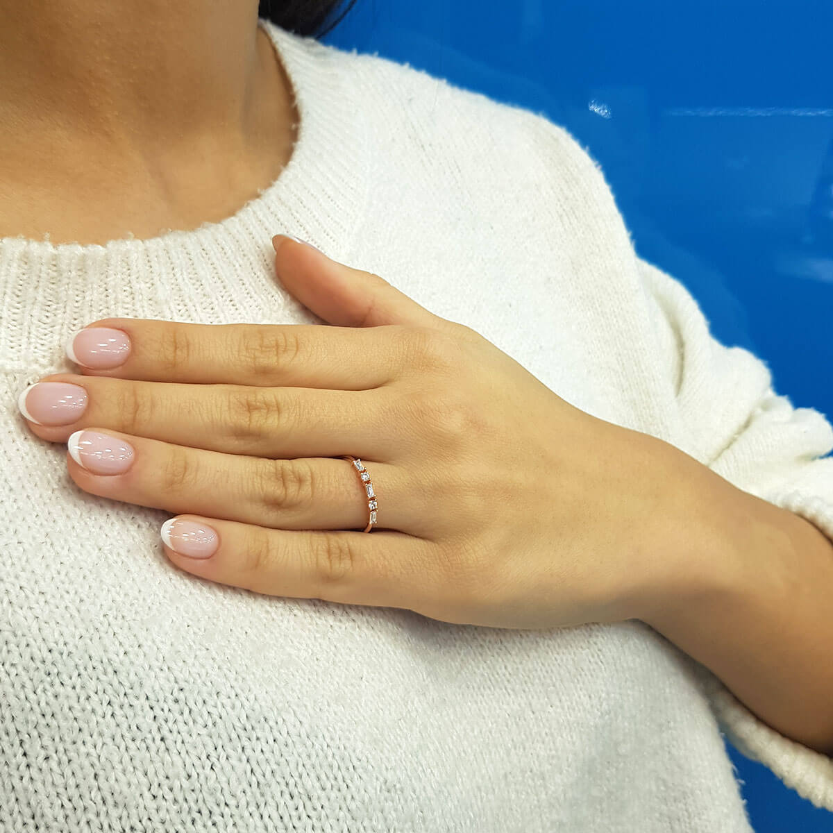 Baguette and Round Diamond Arpacıya Ring