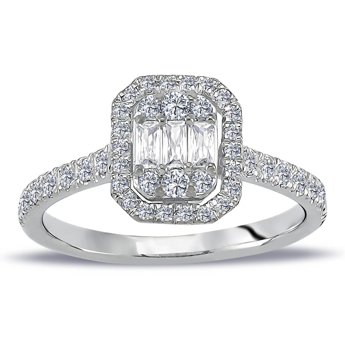 0.60 Carat Baguette Diamond Ring