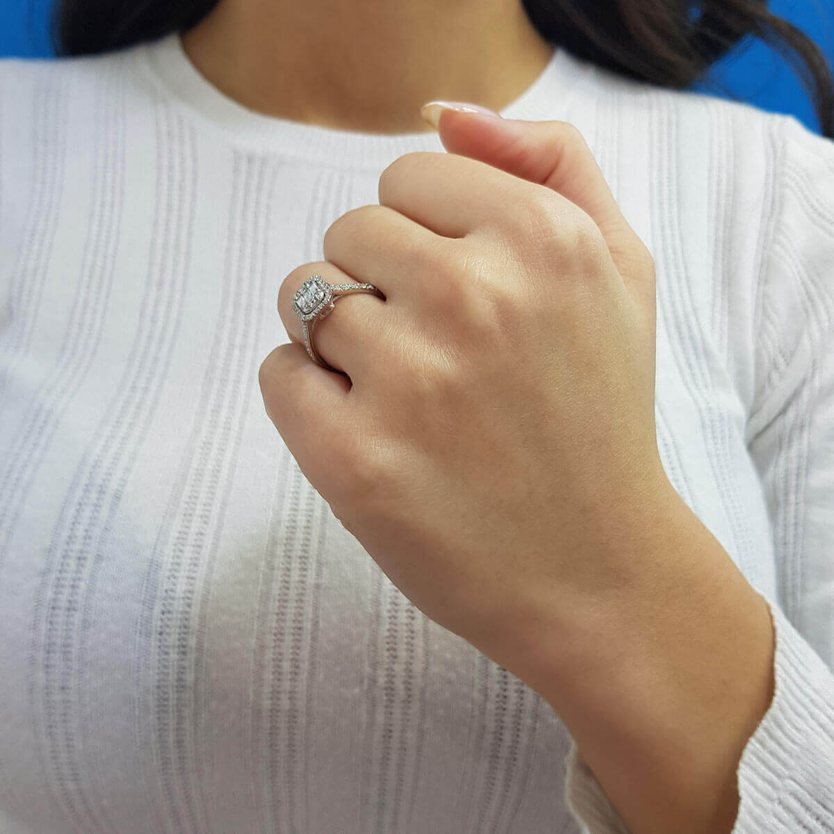 0.60 Carat Baguette Diamond Ring