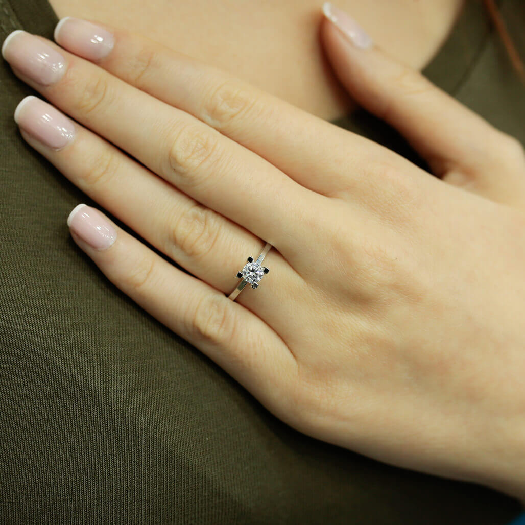 0.41 Carat Diamond Solitaire Ring