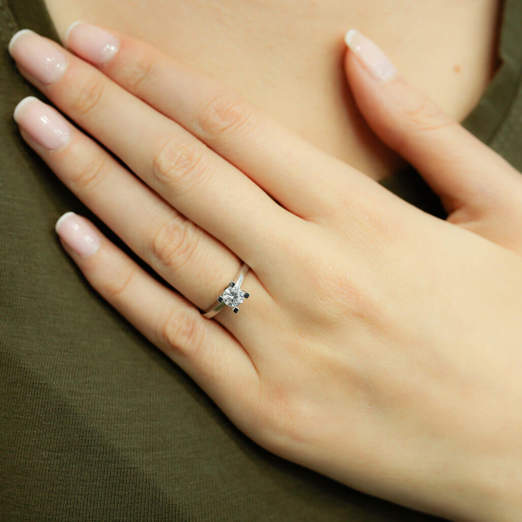 0.46 Carat Diamond Solitaire Ring