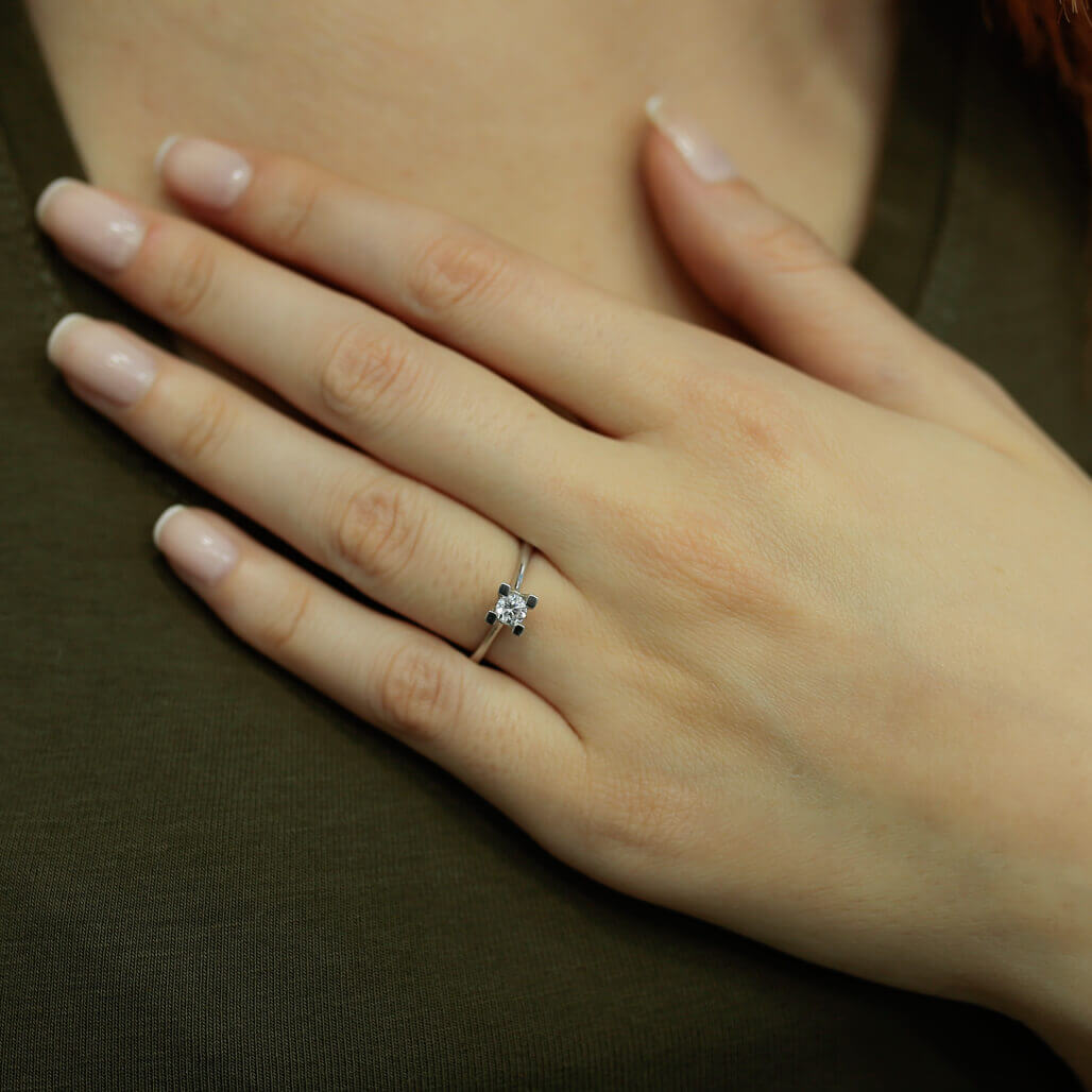 0.26 Carat Diamond Solitaire Ring