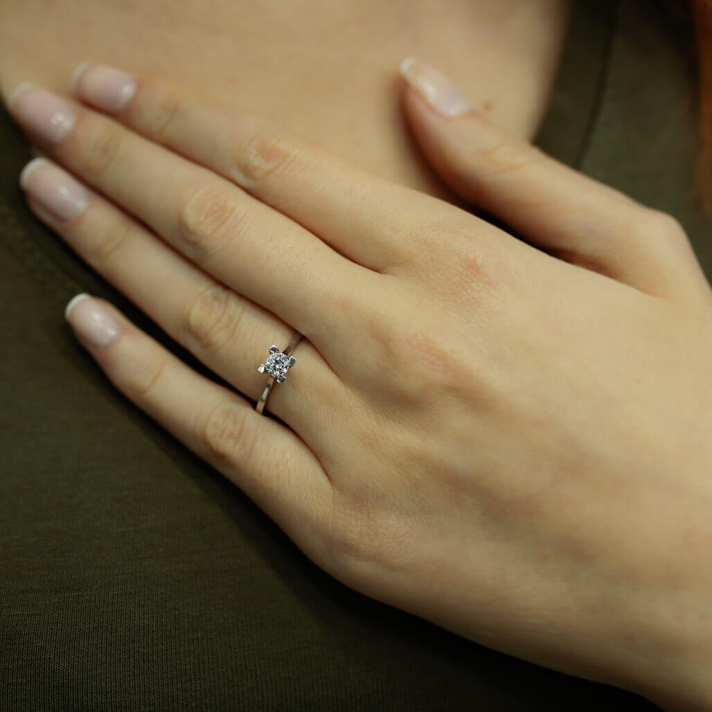 0.27 Carat Diamond Solitaire Ring