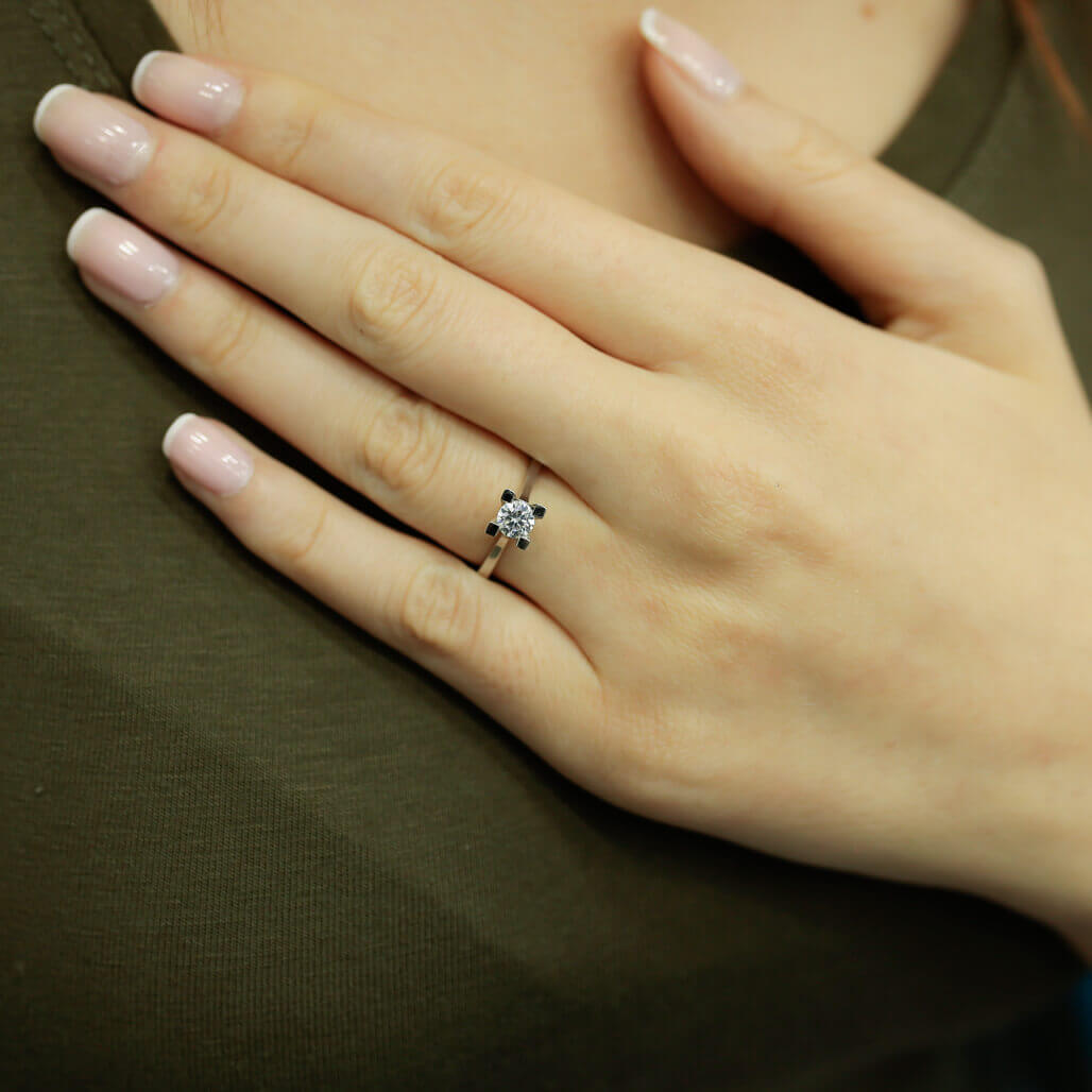 0.42 Carat Diamond Solitaire Ring