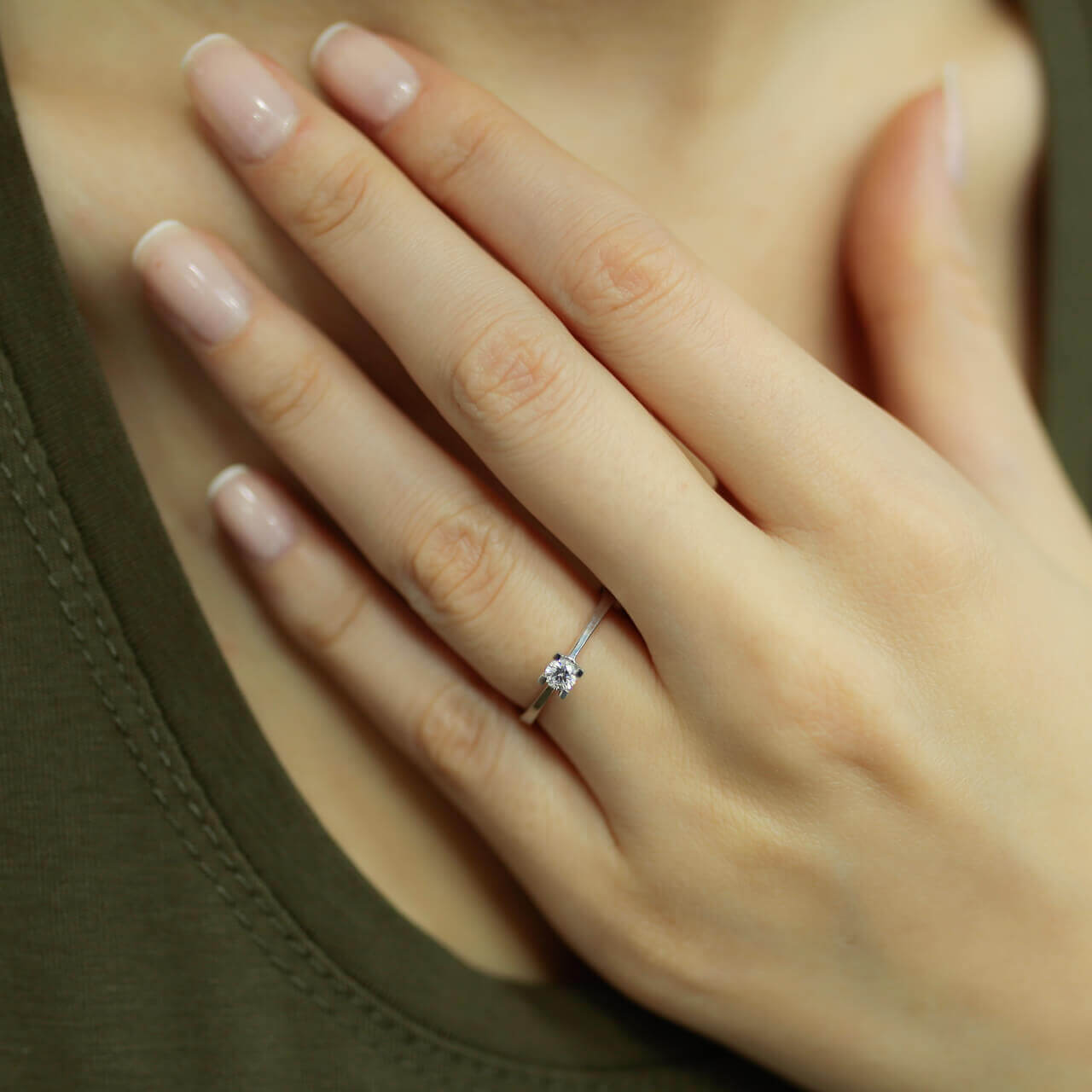 0.15 Carat Diamond Solitaire Ring