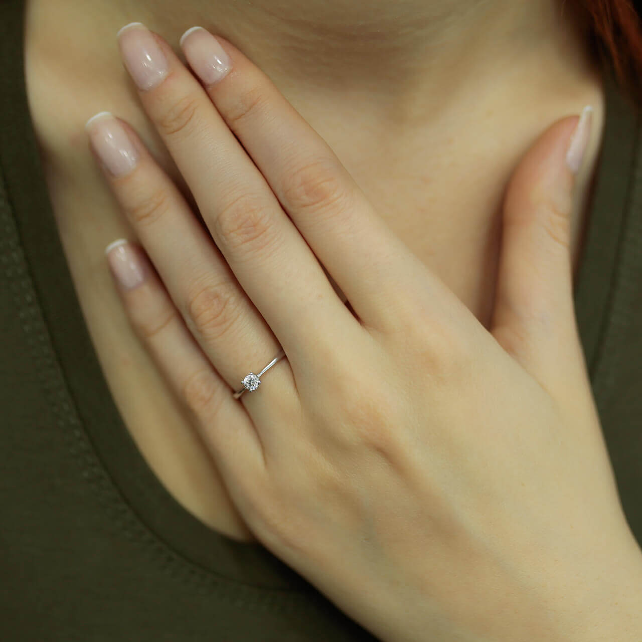 0.16 Carat Diamond Solitaire Ring