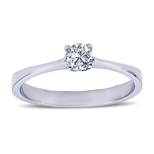 0.16 Carat Diamond Solitaire Ring