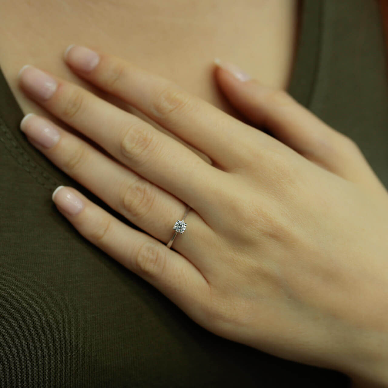 0.24 Carat Diamond Solitaire Ring