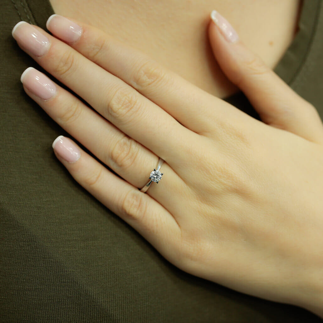 G-VS 0.38 Carat Diamond Solitaire Ring