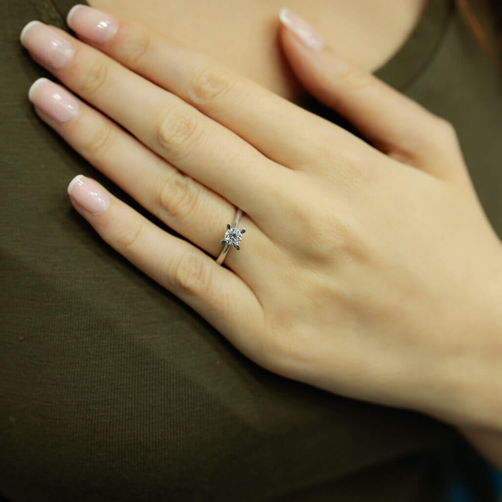 0.41 Carat Diamond Solitaire Ring