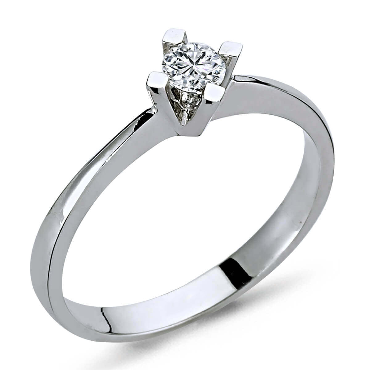 F-VS 0.15 Carat Diamond Solitaire Ring