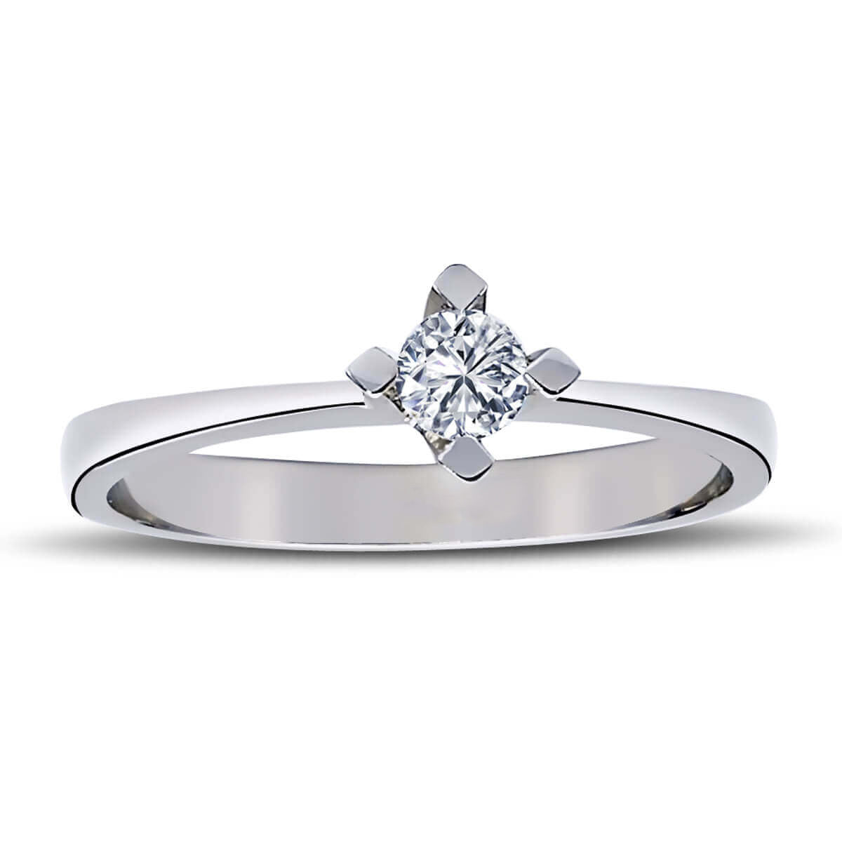 F-VS 0.15 Carat Diamond Solitaire Ring
