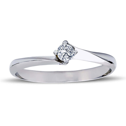 0.10 Carat Diamond Solitaire Ring