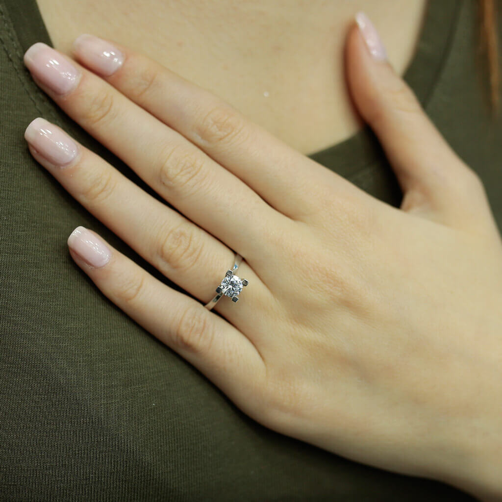 0.80 Carat Diamond Solitaire Ring