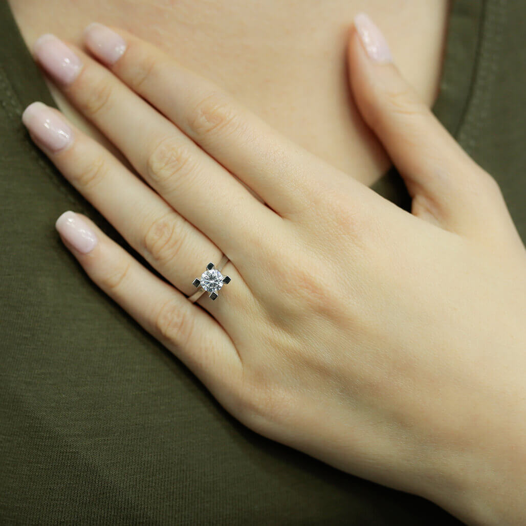 0.81 Carat Diamond Solitaire Ring