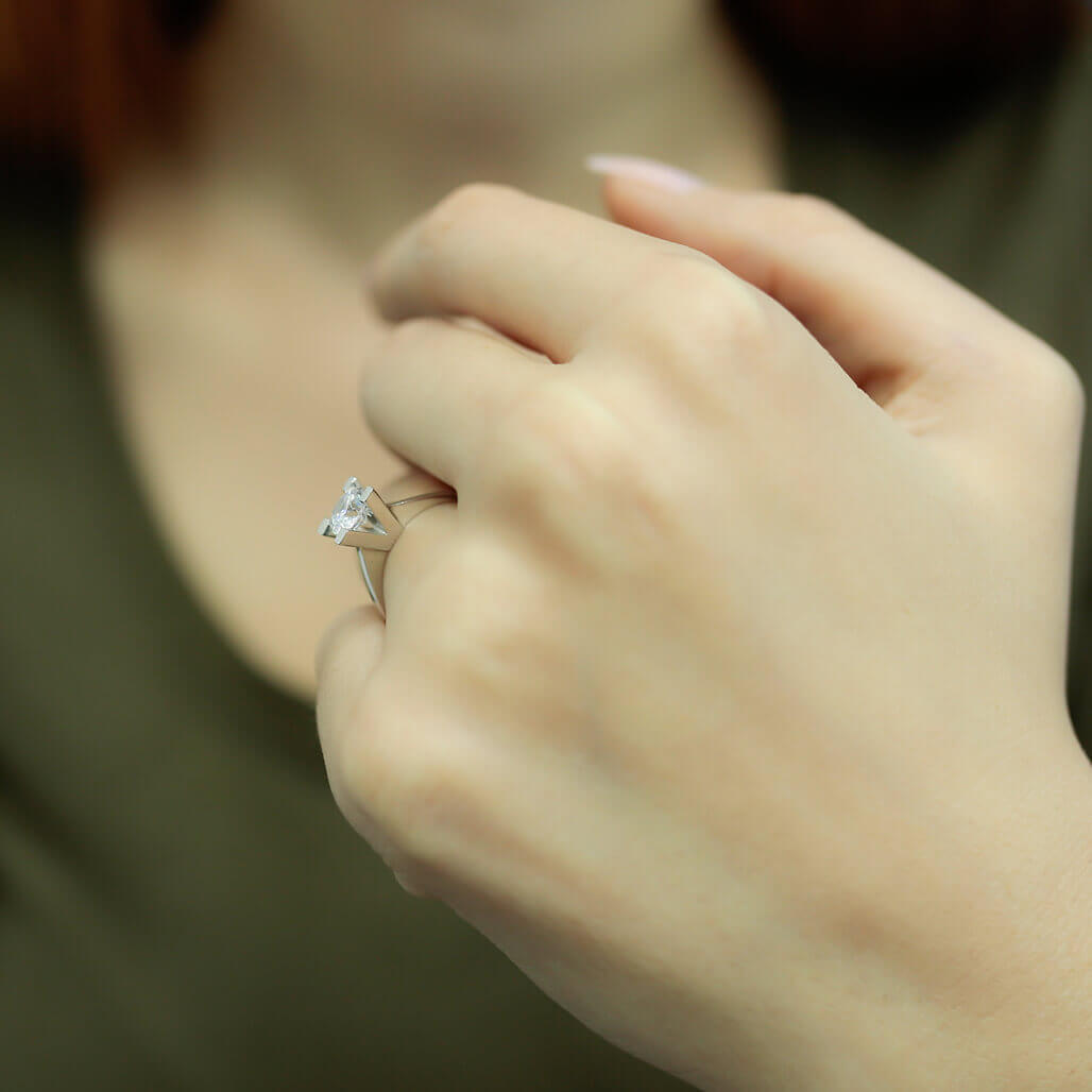 0.81 Carat Diamond Solitaire Ring