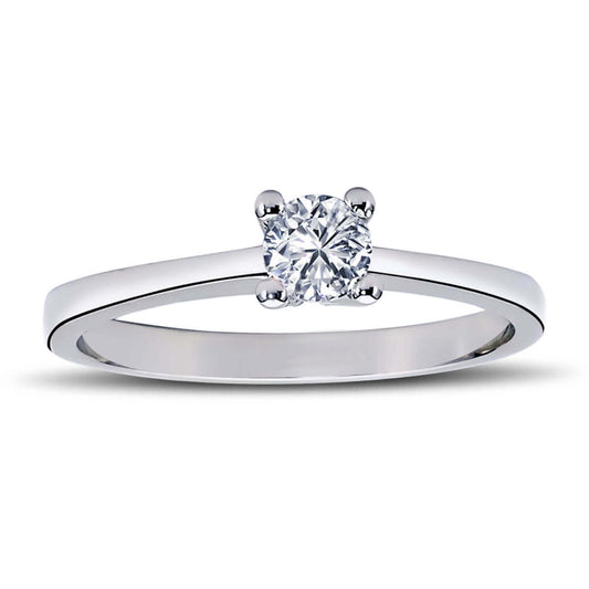 G Color 0.26 Carat Diamond Solitaire Ring