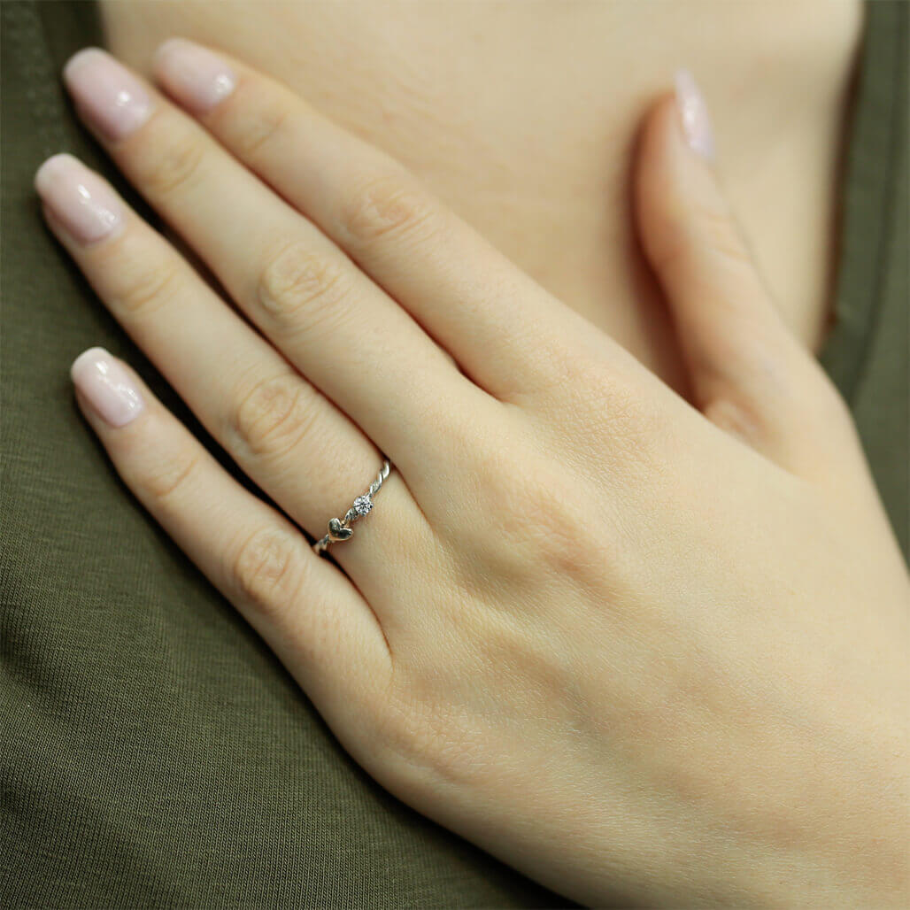 0.05 Carat Diamond Solitaire Ring