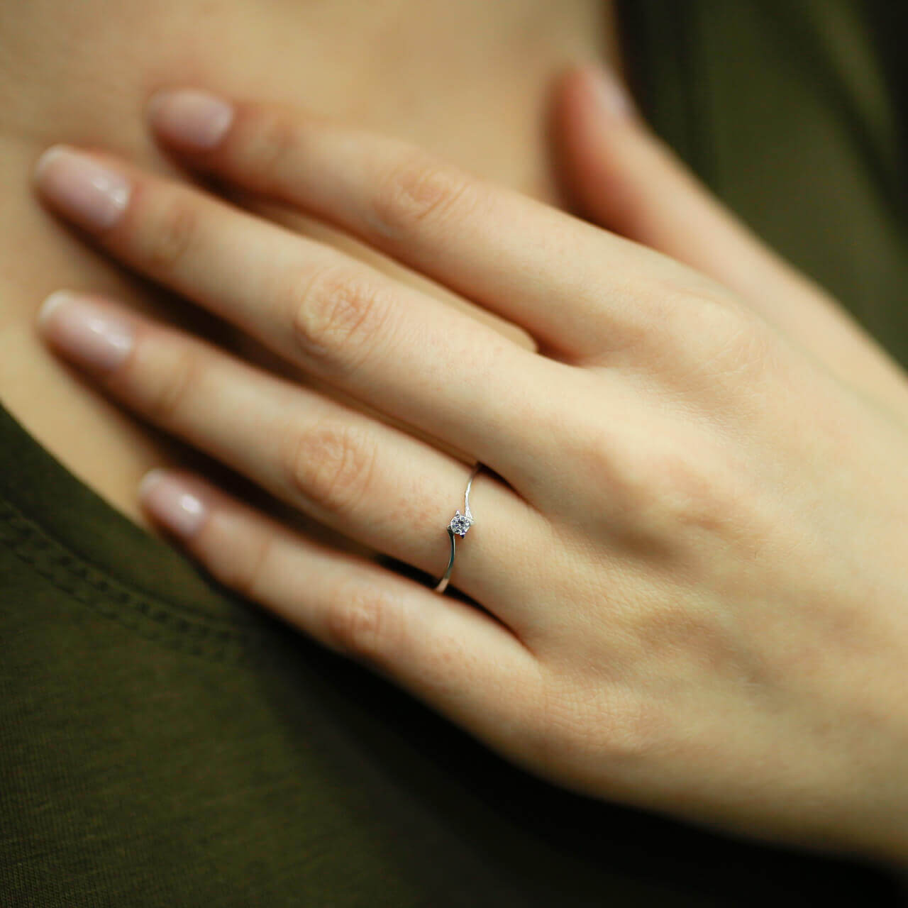 0.05 Carat Diamond Solitaire Ring