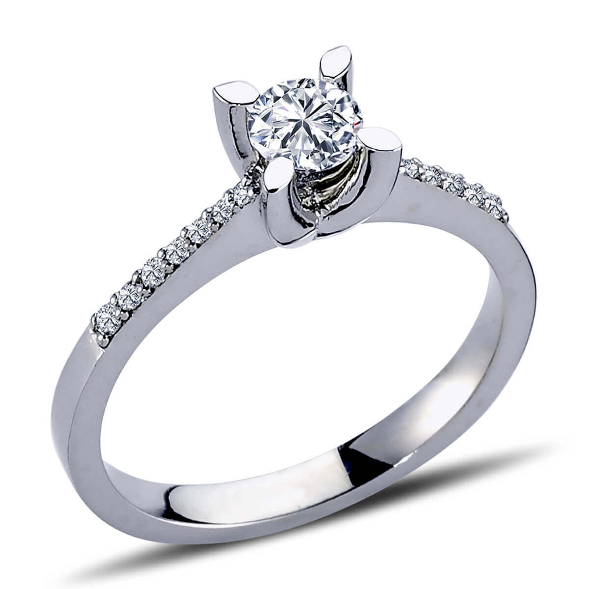 Total 0.50 Carat Diamond Solitaire Ring