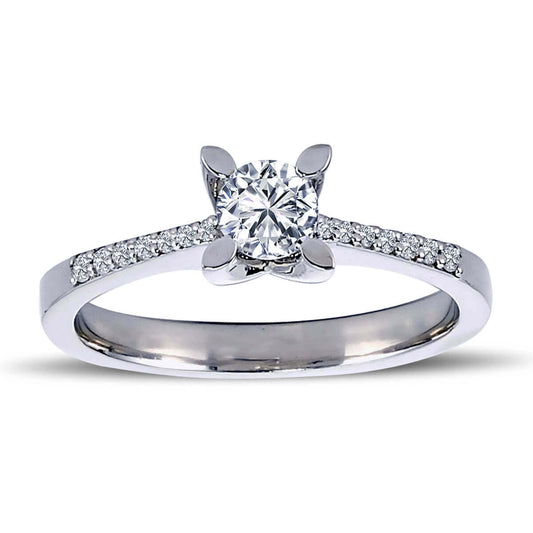 Total 0.50 Carat Diamond Solitaire Ring